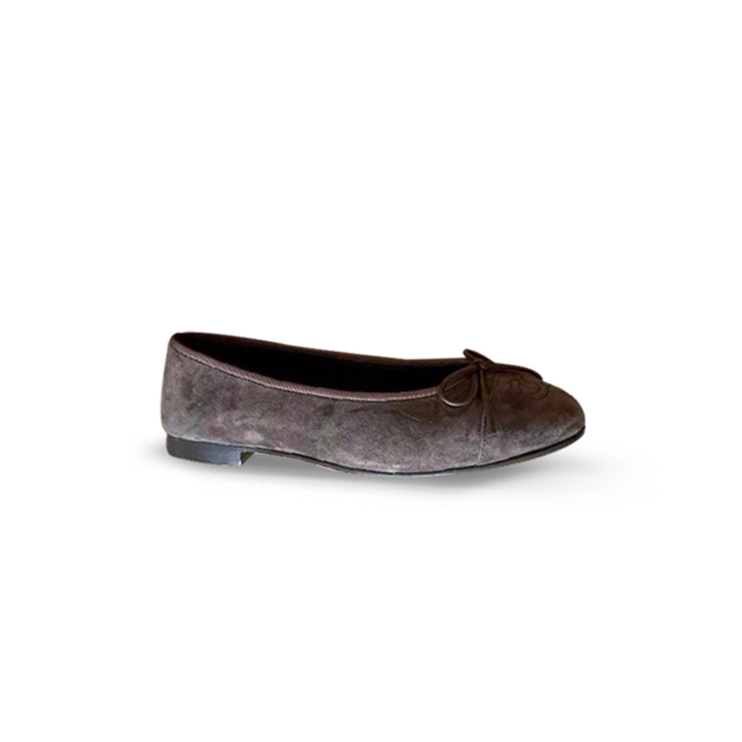 CHANEL BALLERINES CHANEL MARRON TAILLE 